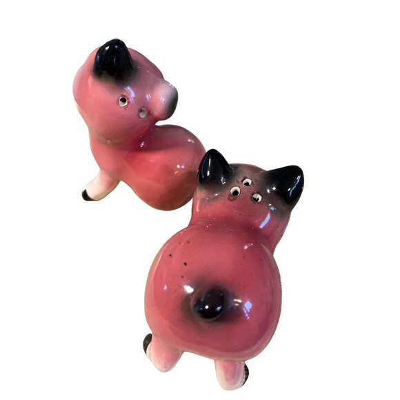 Pink Pig Salt and Pepper Shaker Vintage Set - Picture 7 of 12